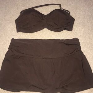 Lands End 2 Piece Skirted Swimsuit